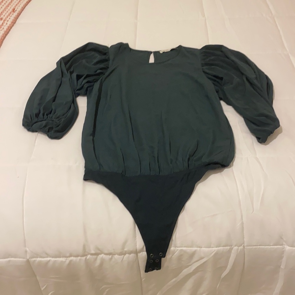 ABERCROMBIE PINE GREEN BODY SUIT